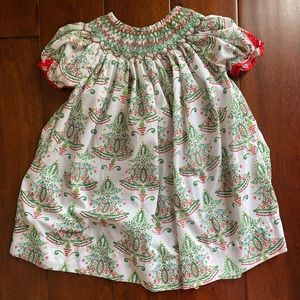 NOLA Smocked Bishop Christmas Dress